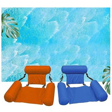 Piscine Hamac Lit Flottant Portable Pliant Gonflable Matelas d'eau Lit de Plage Sports Nautiques Chaise Longue pour Adultes Enfants 2 Pack
