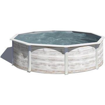 Piscine hors sol SAN MARCO Corsica ronde 350x120 cm Kit Titanium