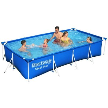 Piscine tubulaire rectangulaire Bestway 400x211x81 cm - Steel Pro Pools