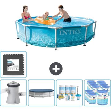 Piscine Intex Piscine à cadre rond - 305 x 76 cm - Comprend des accessoires CB17