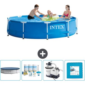 Piscine Intex Cadre Rond - 305 x 76 cm - Bleue - Accessoires Inclus