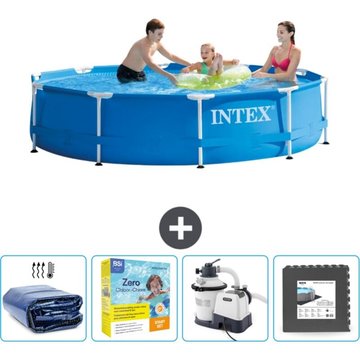 Piscine Intex Cadre Rond - 305 x 76 cm - Bleue - Accessoires inclus - Intex Piscine