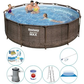 Piscine Bestway Steel Pro MAX Rotan 366x100 cm avec des accessoires - maintenant plus abordable