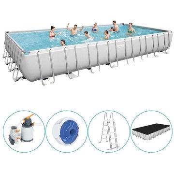 Piscine tubulaire rectangulaire Bestway 956x488x132 cm - Accessoires inclus