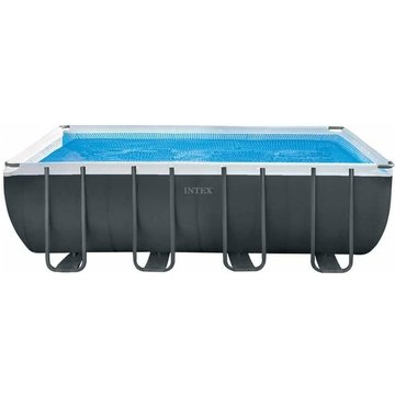 Piscine rectangulaire Intex 549x274 cm hors sol couleur gris 26356NP