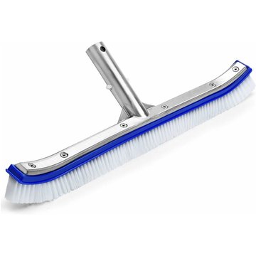 Piscine Tête de Brosse Piscine Tête de Brosse Premium 18 Pouces en Aluminium Brosse de Nettoyage pour Piscine, Spa, Baignoires, Murs, Carrelage,