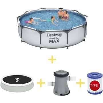 Piscine tubulaire Bestway 305x76 cm - Steel Pro Max Pools - MAINTENANT plus abordable