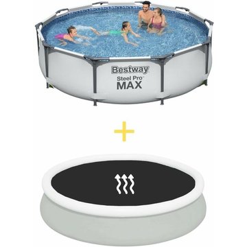 Piscine tubulaire Bestway 305x76 cm - Steel Pro Max Pools - MAINTENANT plus abordable