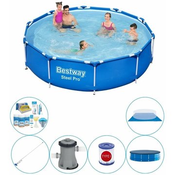 Bestway - Piscine Steel Pro Rectangulaire 305x76 cm - Offre combinée maintenant plus abordable