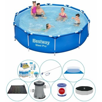 Bestway - Pack piscine Steel Pro Rectangulaire 305x76 cm - Prix compétitif, livraison rapide!