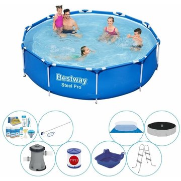 Bestway - Piscine combinée Steel Pro Rectangulaire 305x76 cm