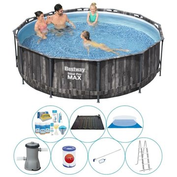 Pack de piscine Bestway Steel Pro Max Wood 366x100 cm