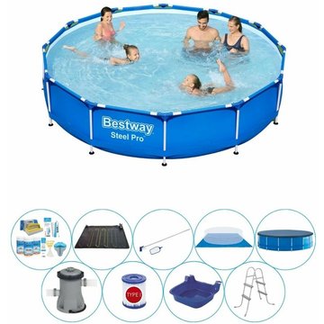 Piscine avec accessoires Bestway Steel Pro Rectangulaire 366x76 cm - maintenant plus abordable