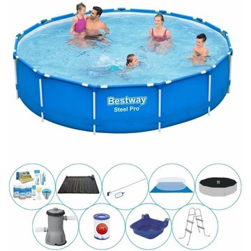 Piscine avec accessoires - Bestway Steel Pro Rectangulaire 396x84 cm - Prix compétitif, livraison rapide!