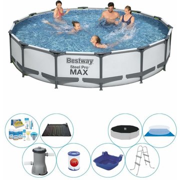 Offre combi de piscine Bestway Steel Pro Max - 427x84 cm - Gris