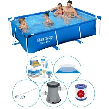 Steel Pro 259x170x61 cm - Piscine Bestway avec accessoires - Prix compétitif, livraison rapide!