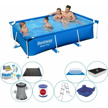 Bestway - Piscine Steel Pro Rectangulaire 259x170x61 cm - Offre combinée à prix compétitif, livraison rapide !