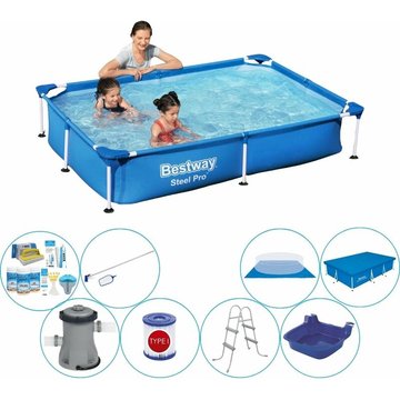 Bestway Steel Pro Rectangulaire 259x170x61 cm - Piscine Super Deal - Prix compétitif, livraison rapide !