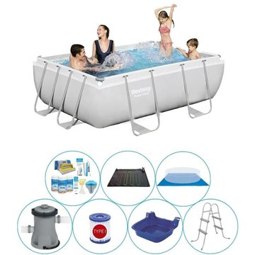 Bestway - Piscine avec des accessoires Power Steel 282x196x84 cm - Prix compétitif, livraison rapide!