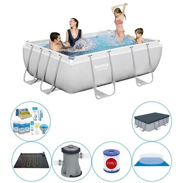 Bestway - Offre de piscine Power Steel Rectangulaire 282x196x84 cm - Prix compétitif, livraison rapide!