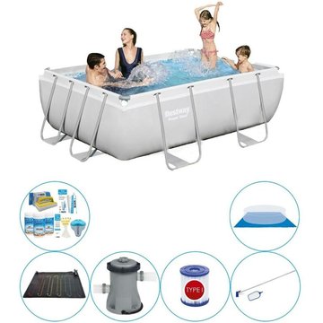 Bestway - Pack de piscine Power Steel 282x196x84 cm - Prix compétitif, livraison rapide!