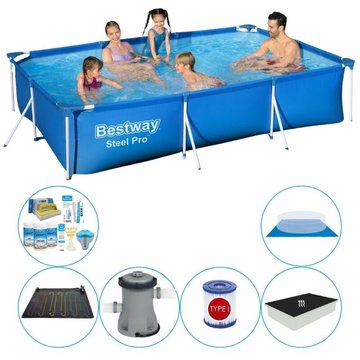 Bestway Steel Pro Rectangulaire 300x201x66 cm - Pack Confort de la piscine - maintenant plus abordable