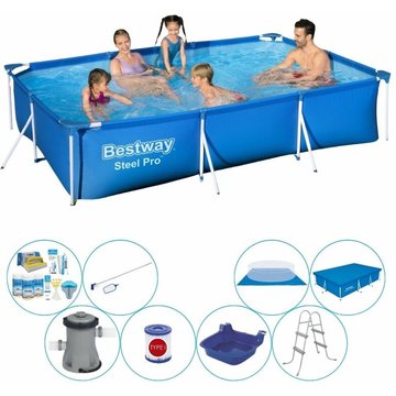 Bestway - Piscine Super Deal Steel Pro Rectangulaire 300x201x66 cm