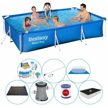 Bestway - Piscine Steel Pro Rectangulaire 300x201x66 cm - Ensemble de piscine - Prix compétitif, livraison rapide!