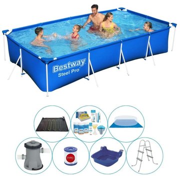 Bestway - Piscine Steel Pro 400x211x81 cm avec accessoires - Prix compétitif, livraison rapide !