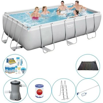 Bestway - Piscine avec accessoires Power Steel 404x201x100 cm - Avec pompe de filtrage - Prix compétitif, livraison rapide !