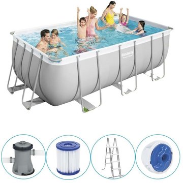 Piscine tubulaire Bestway rectangulaire 412x201x122 cm - avec pompe de filtration
