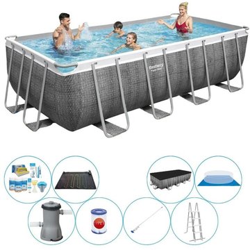 Set de piscine Bestway Power Steel Rattan 488x244x122 cm - maintenant plus abordable