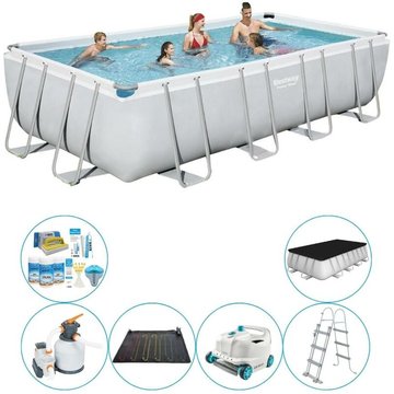 Bestway Steel Pro Rect. Piscine 549x274x122 cm - Bleu - Piscine avec accessoires