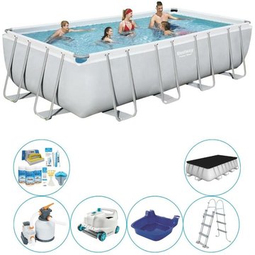 Bestway Steel Pro Rectangulaire 549x274x122 cm - Bleu - Piscine Super Deal - Prix compétitif, livraison rapide !