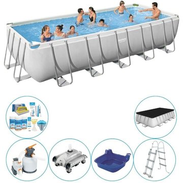 Bestway Steel Pro Rectangulaire 640x274x132 cm - Bleu - Piscine avec accessoires