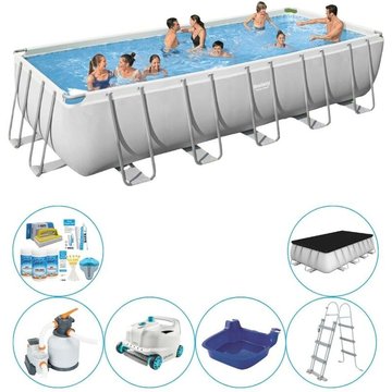 Bestway Steel Pro Rect. 640x274x132 cm - Bleu - Piscine Super Deal - Prix compétitif, livraison rapide!