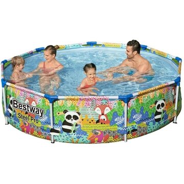 Piscine tubulaire ronde Bestway 274x66 cm - Steel Pro Pools