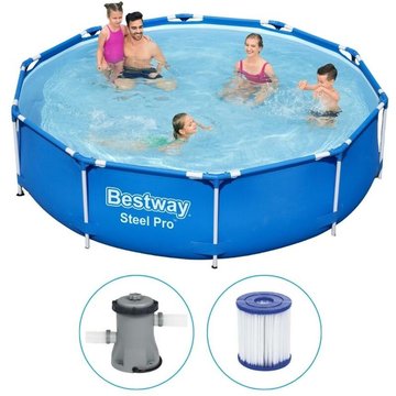 Piscine tubulaire Bestway ronde 305x76 cm - avec pompe de filtration