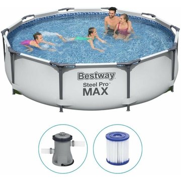 Piscine tubulaire ronde Bestway 305x76 cm - avec pompe de filtration