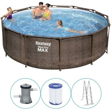 Piscine tubulaire Bestway ronde 366x100 cm - avec pompe de filtration