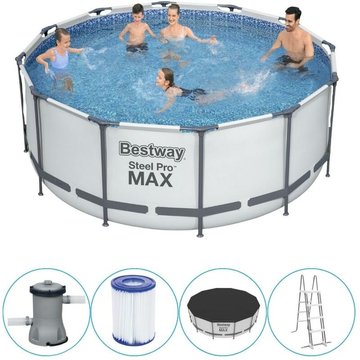 Piscine tubulaire Bestway ronde 366x122 cm - Accessoires inclus