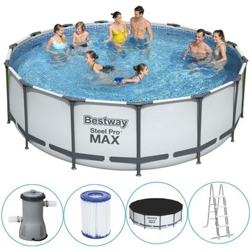 Piscine tubulaire Bestway ronde 488x122 cm - Accessoires inclus