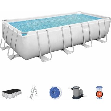 Piscine tubulaire hors sol Vostok grise Bestway rectangulaire avec accessoires 5x3 m