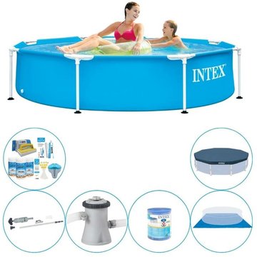 Intex Piscine Metal Frame Ronde 244x51 cm - Piscine avec accessoires - Offre