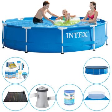 Piscine Intex Metal Frame ronde 305x76 cm avec accessoires - Prix compétitif, livraison rapide !
