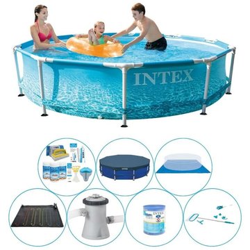 Intex Piscine - Ensemble Metal Frame Ronde Plage 305x76 cm - maintenant plus abordable