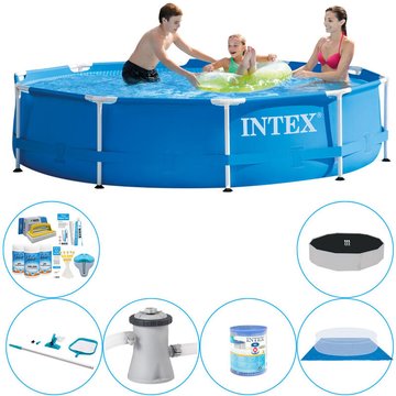 Intex Piscine Metal Frame Ronde 305x76 cm - Offre combinée de piscine