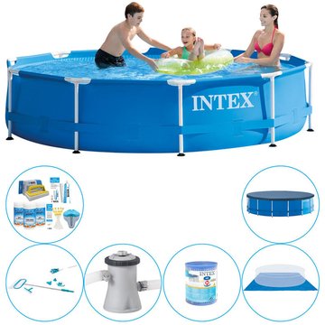 Intex Piscine - Cadre métallique - 305 x 76 cm - Paquet complet - Offre