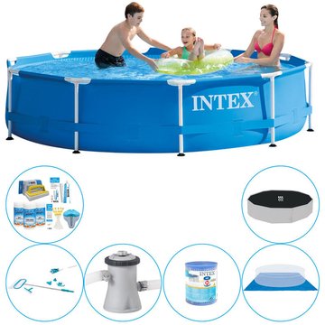 Intex Piscine - Set de piscine combinée Metal Frame Ronde 305x76 cm