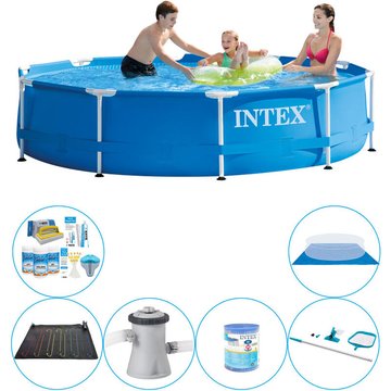 Intex Piscine Metal Frame Ronde 305x76 cm - 7 pièces - Pack de piscine